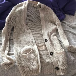 Knitted button cardigan